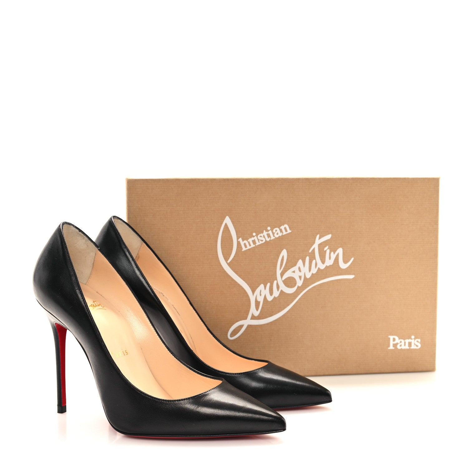 Christian Louboutin Shiny Nappa Kate 100 Pumps 35.5 Black 9 of 9