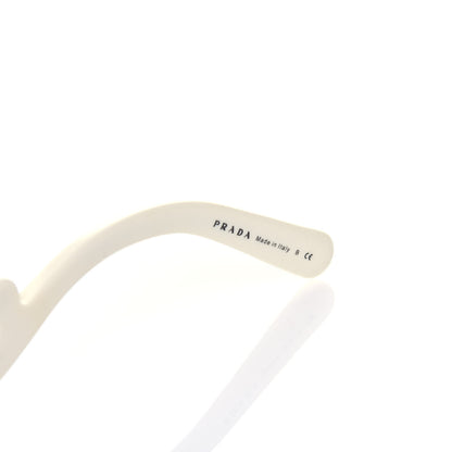 Prada Crystal Ornate Square Baroque Sunglasses White Black 6 of 7