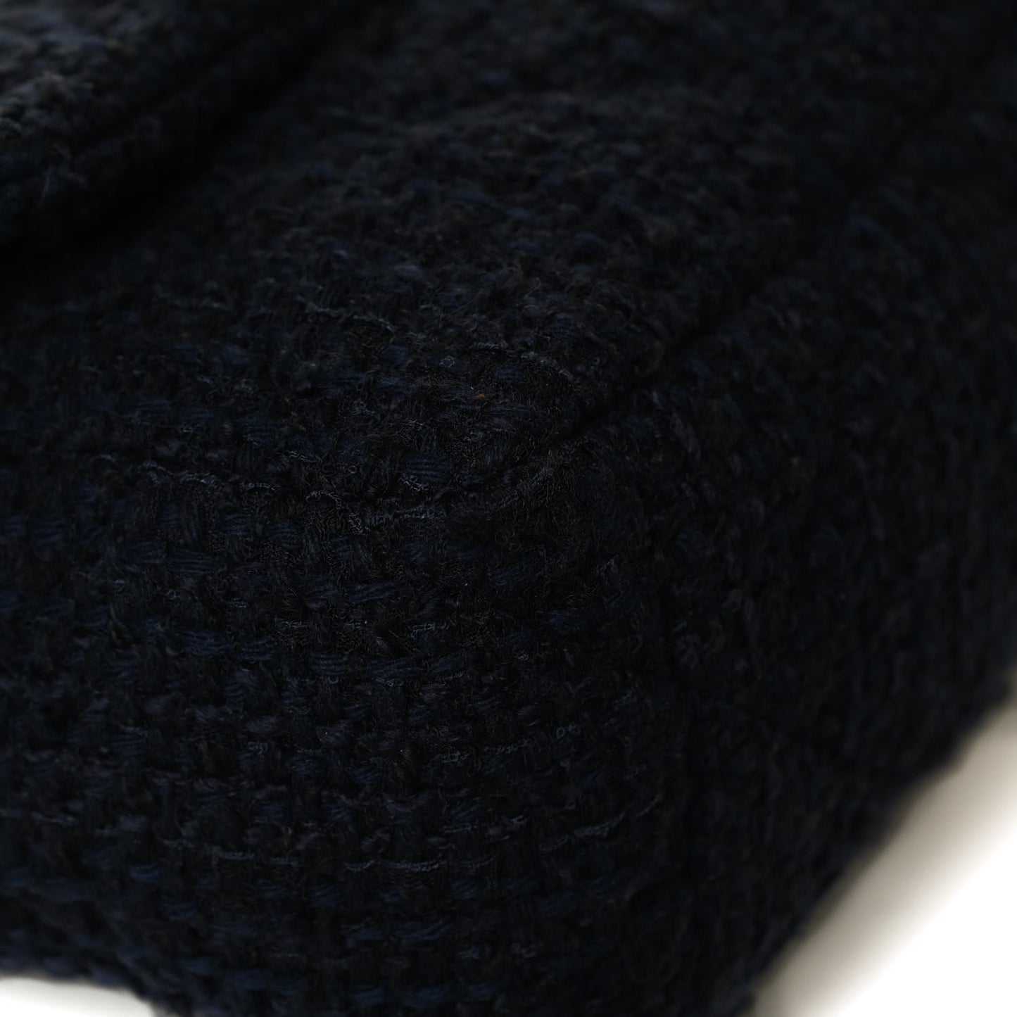 Tweed Quilted Large Chanel 19 Flap Navy Blue