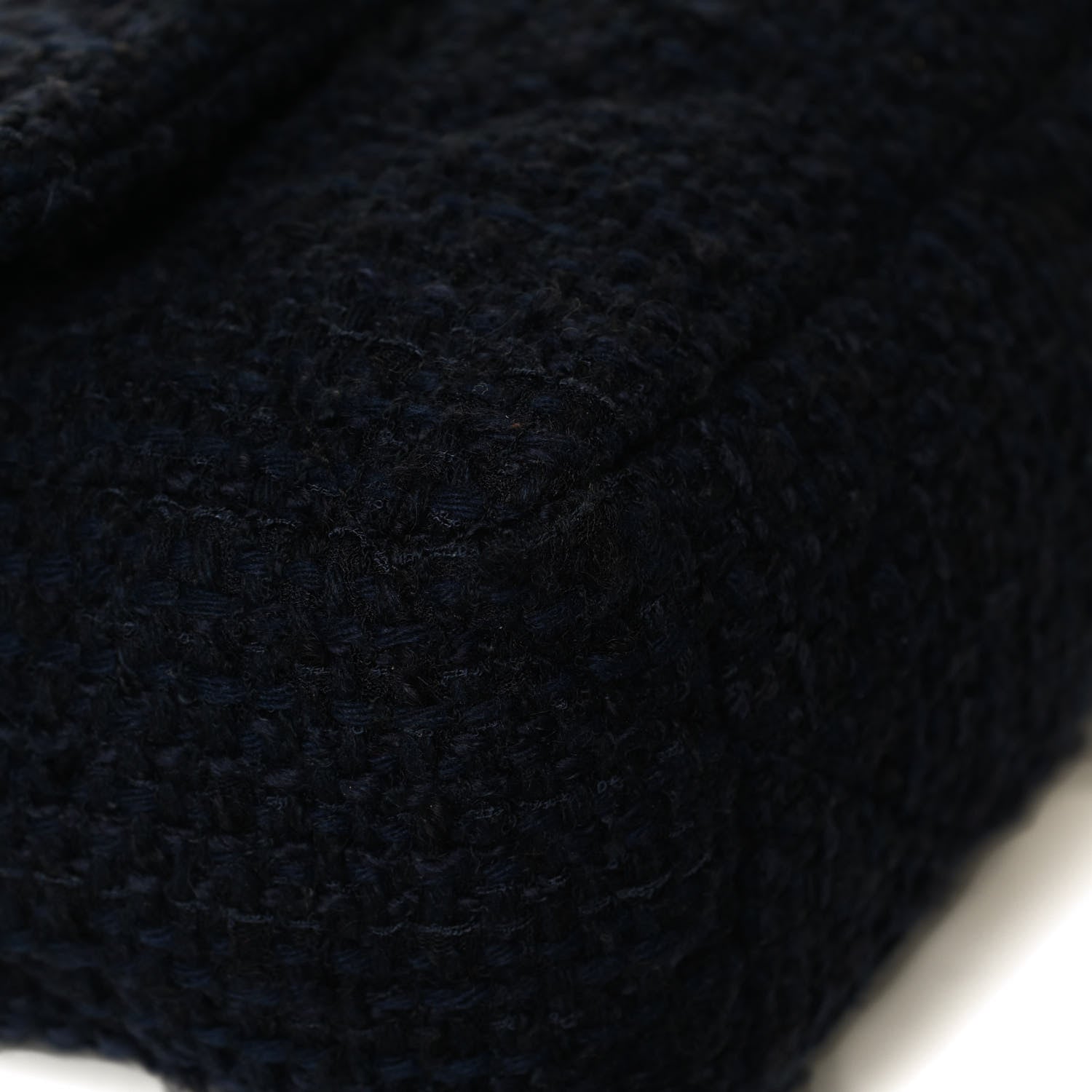 Chanel Tweed Quilted Large Chanel 19 Flap Navy Blue 11 of 16
