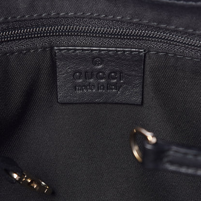 Gucci Calfskin Large D Gold Ring Shoulder Bag Black 8 of 14