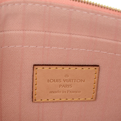 Louis Vuitton Damier Azur Neverfull MM GM Pochette Rose Ballerine 6 of 7