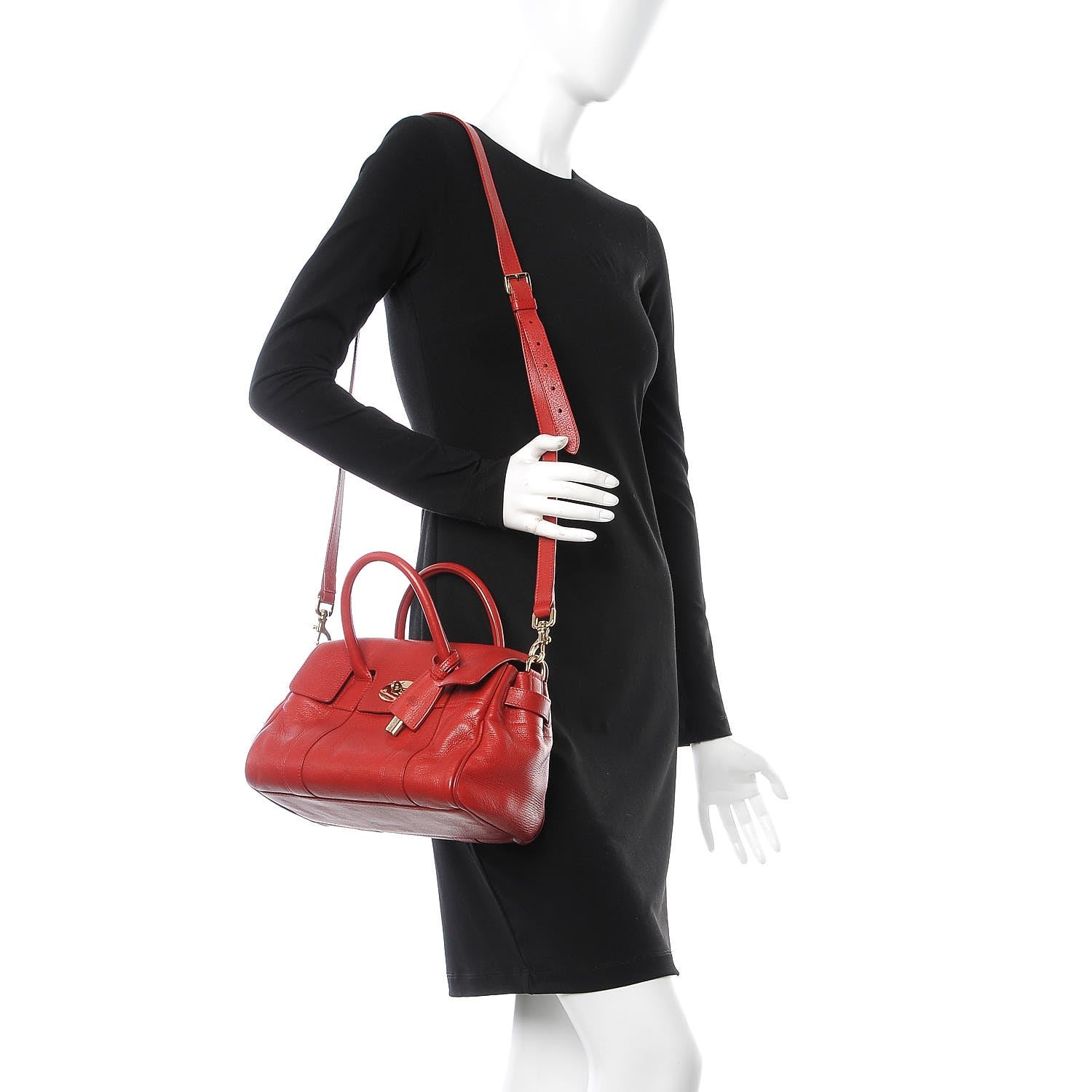 Mulberry Soft Grain Calfskin Small Bayswater Poppy Red 2 of 9