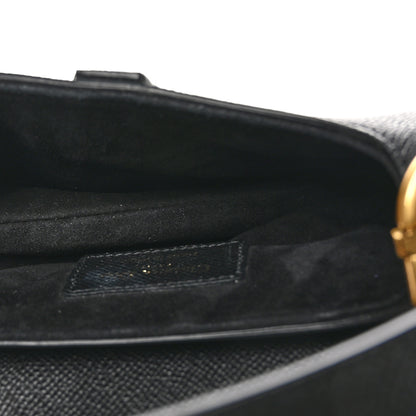 Christian Dior Grained Calfskin Mini Saddle Bag Black 5 of 10