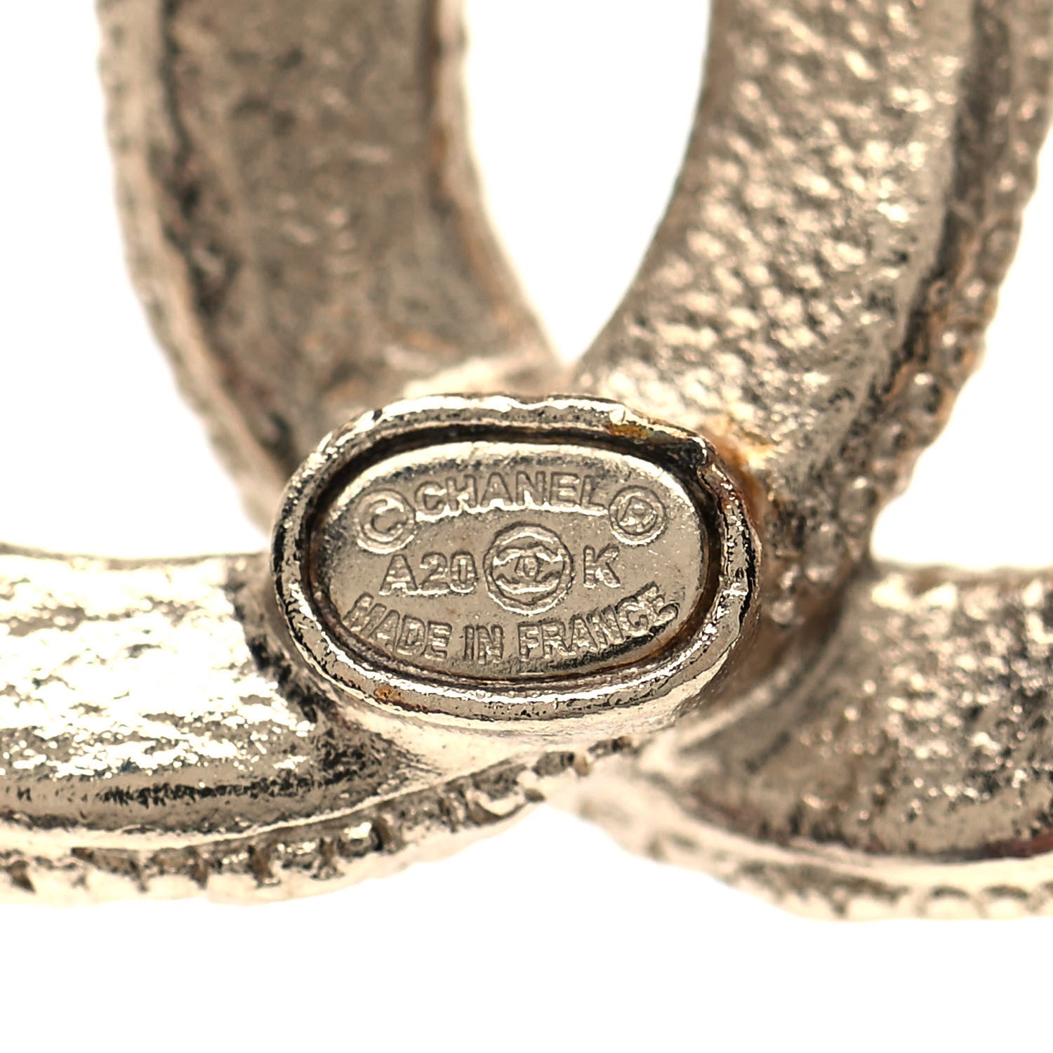 Chanel Crystal CC Earrings Gold 4 of 5