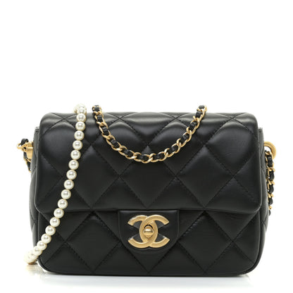 Chanel Lambskin Quilted Mini My Perfect Flap Black 1 of 12