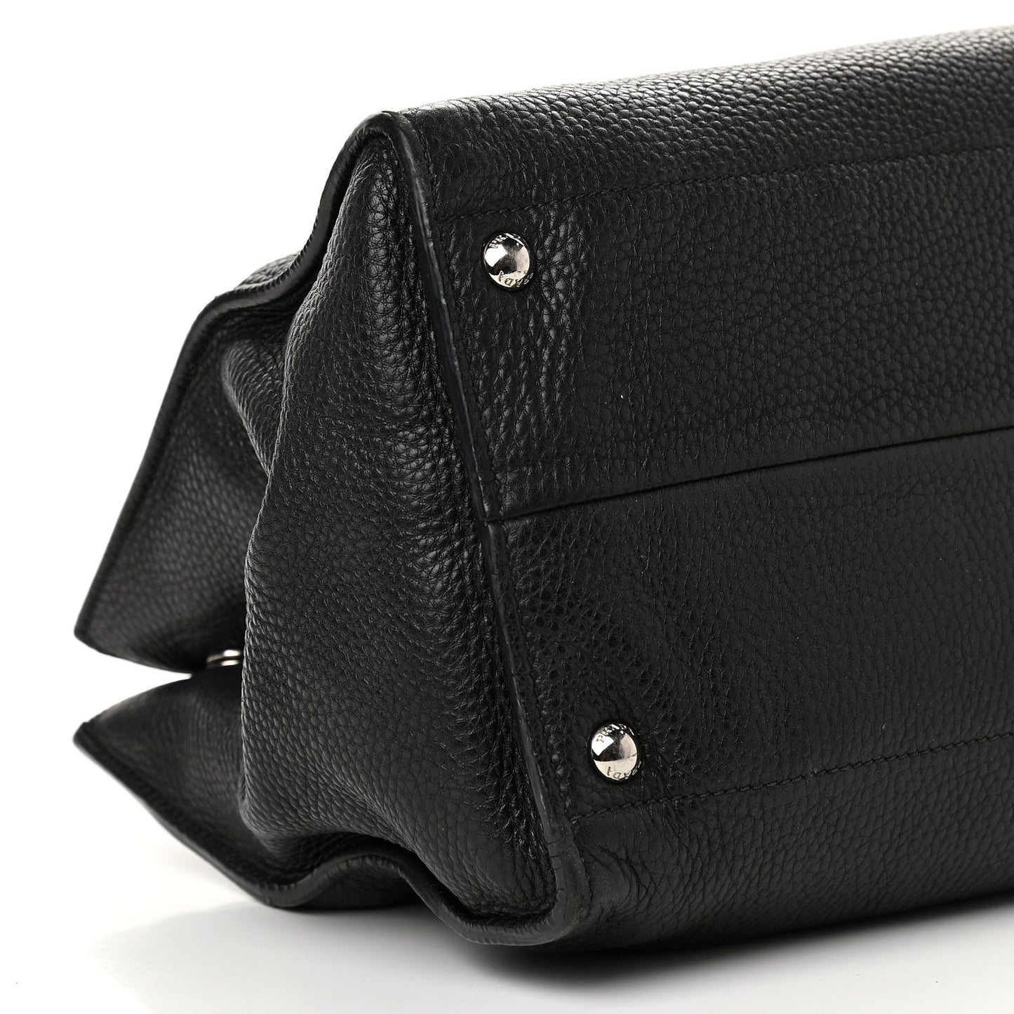 Vitello Daino Shopping Tote Black