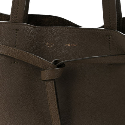 Celine Soft Grained Calfskin Small Belt Cabas Phantom  Taupe 8 of 12
