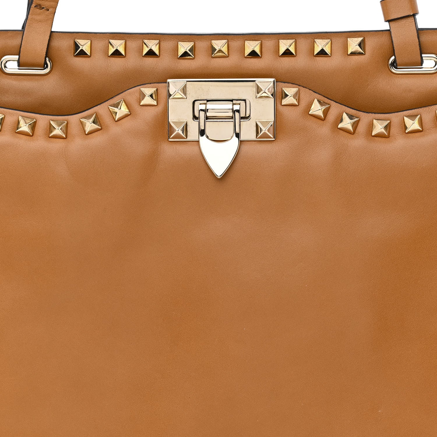 Valentino Garavani Vitello Rockstud Shoulder Satchel Light Cuir 8 of 11