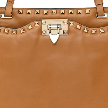 Valentino Garavani Vitello Rockstud Shoulder Satchel Light Cuir 8 of 11
