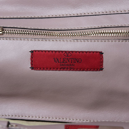 Valentino Garavani Vitello Small Rockstud Tote Poudre 6 of 14
