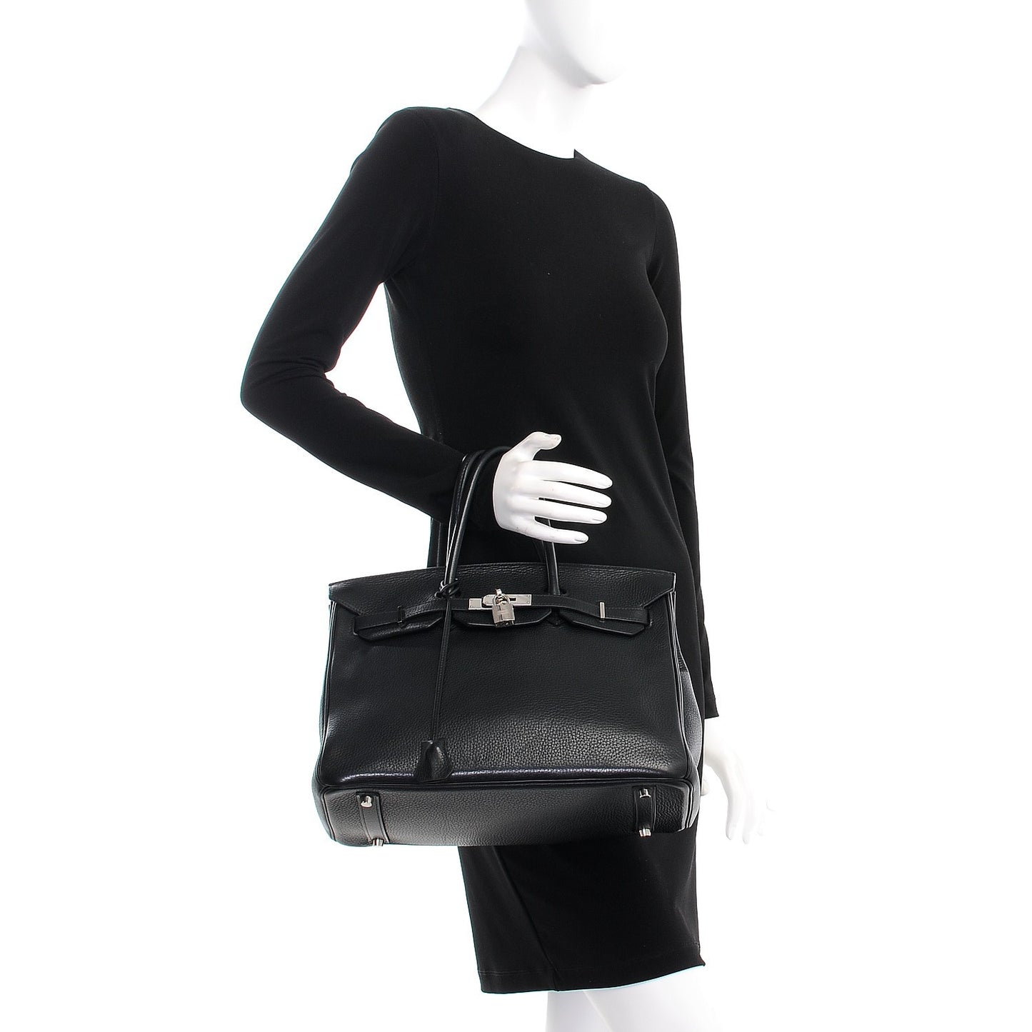 Taurillon Clemence Birkin 35 Black