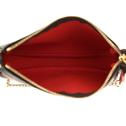 Louis Vuitton Monogram 2020 Christmas Animation Bumper Cars Mini Pochette Accessories Coquelicot 5 of 7
