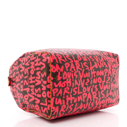 Louis Vuitton Monogram Graffiti Speedy 30 Fuchsia 4 of 15