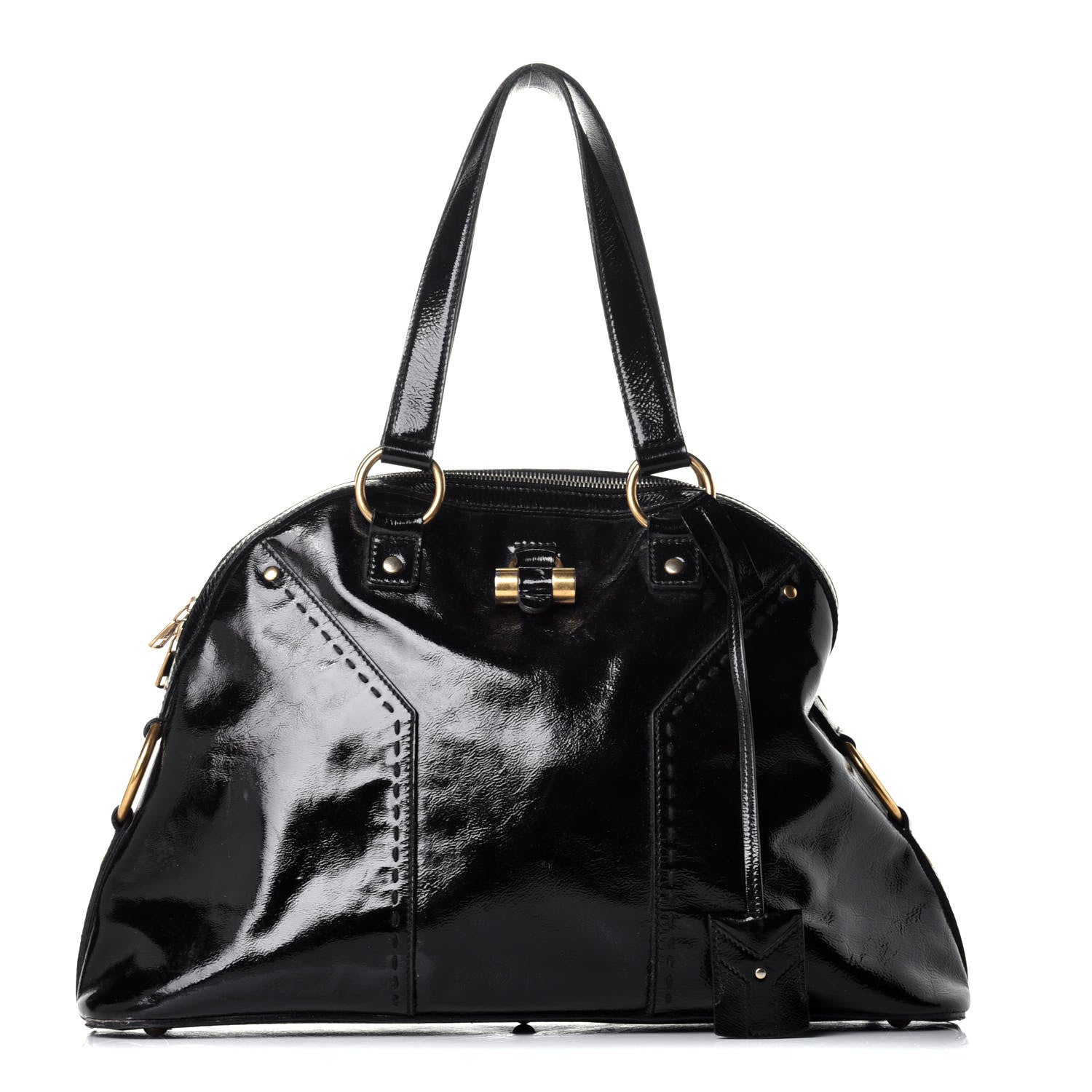 Saint Laurent Patent Large Muse Black 1 of 8
