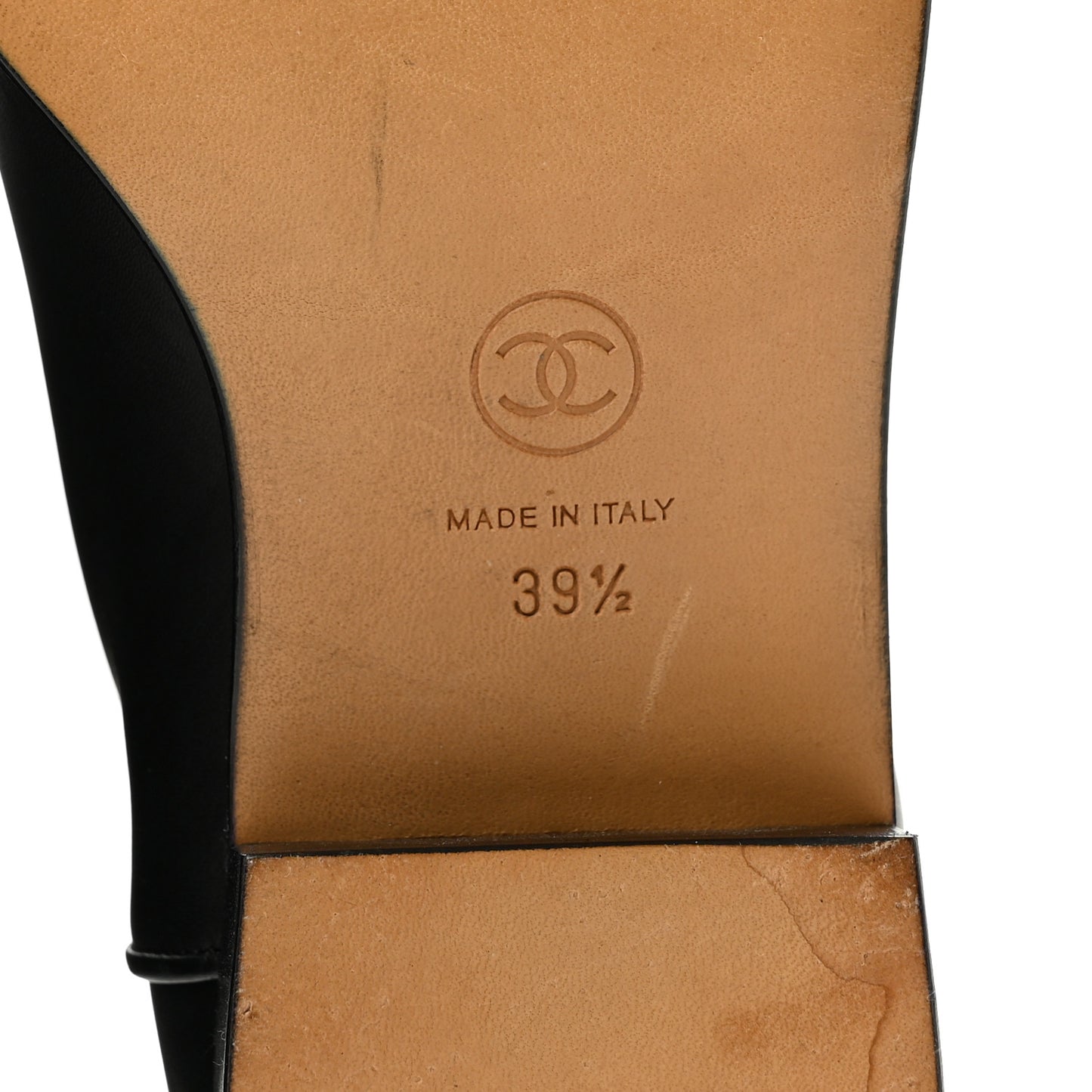 Calfskin Ascot Riding Boots 39.5 Black