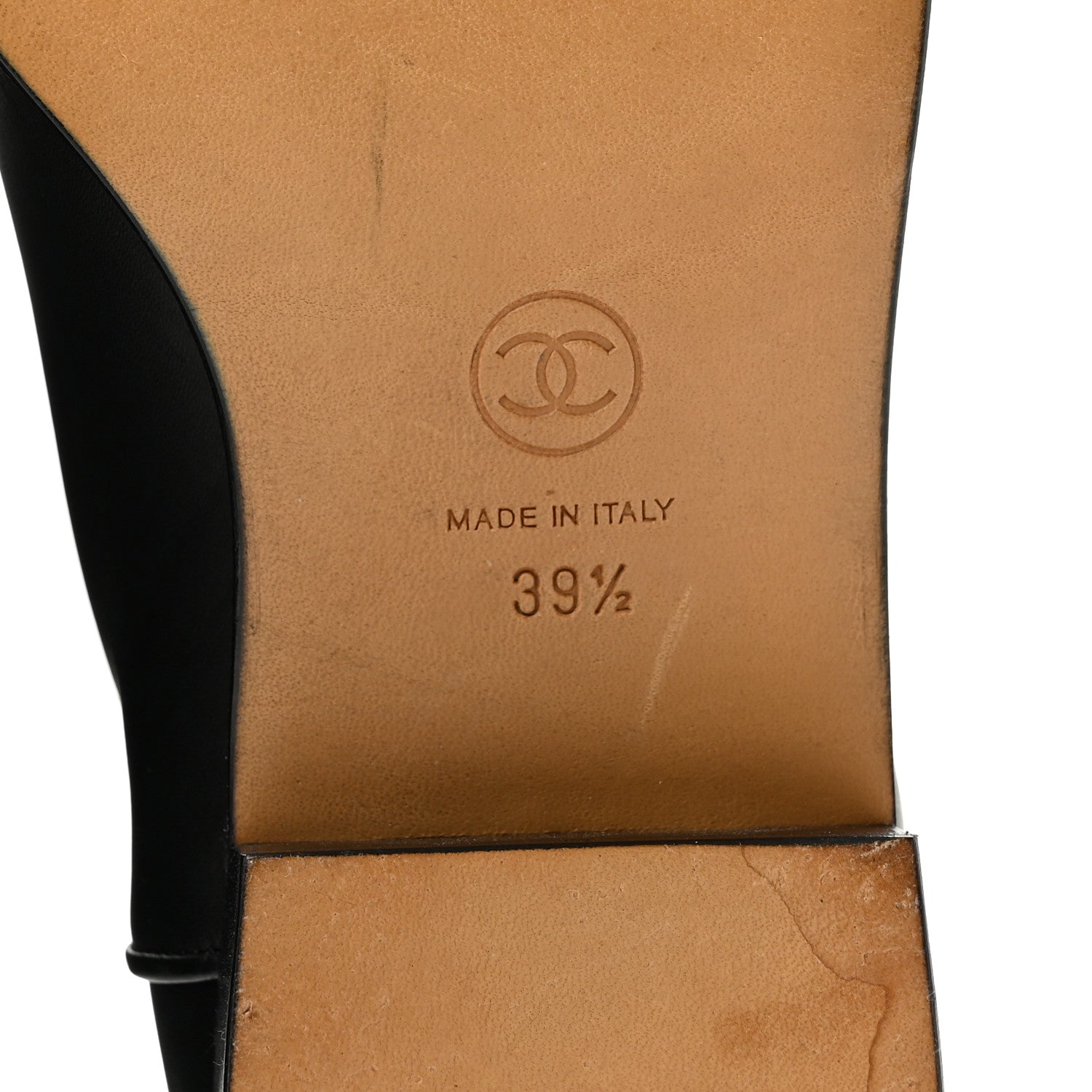 Chanel Calfskin Ascot Riding Boots 39.5 Black 7 of 9