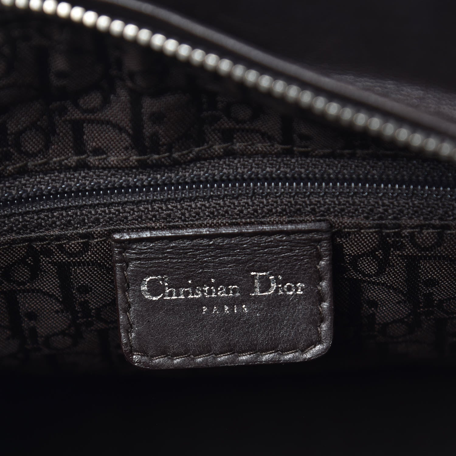 Christian Dior Lambskin Cannage Medium Lady Dior Dark Brown 6 of 16