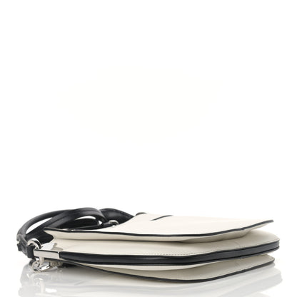 Prada City Calfskin Small Margit Bag White Black 4 of 9