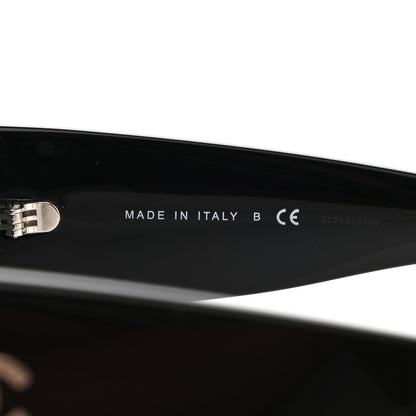 Chanel Acetate Rectangle Sunglasses 5435 Black Grey 6 of 8