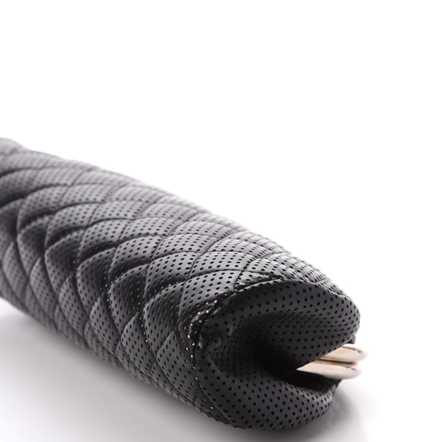 Chanel Lambskin Perforated Timeless Clutch Black 9 of 10