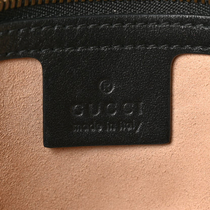 Gucci Calfskin Matelasse Small GG Marmont Shoulder Bag Black 6 of 11