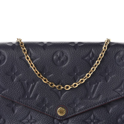 Louis Vuitton Empreinte Pochette Felicie Chain Wallet Marine Rouge 12 of 12