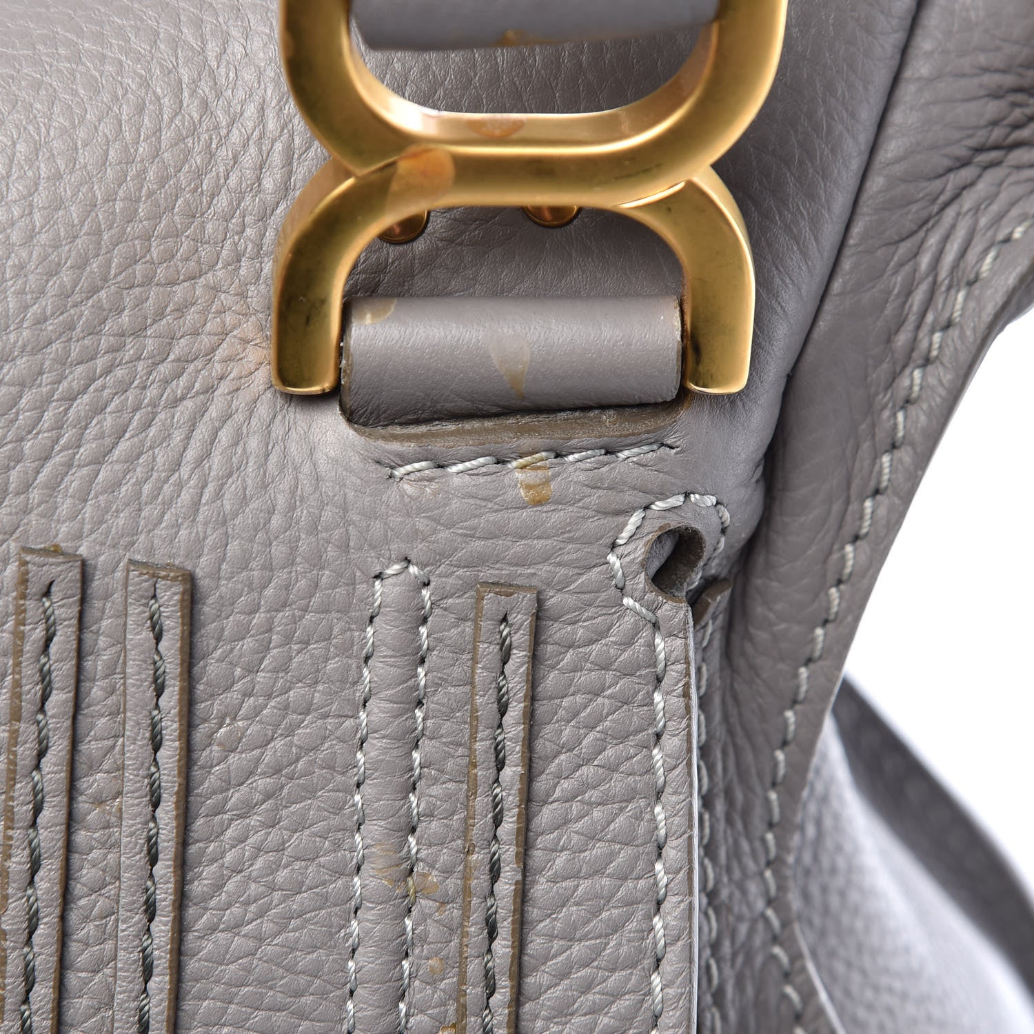 Chloe Calfskin Medium Marcie Satchel Cashmere Grey 9 of 13