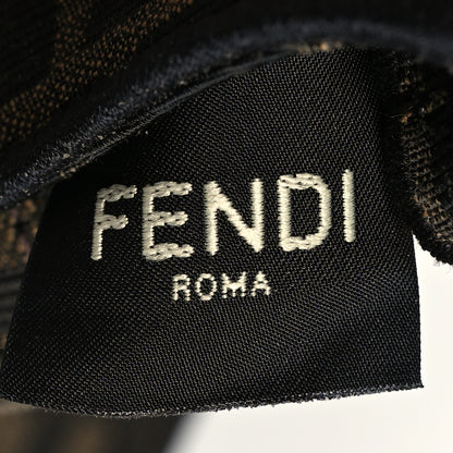 Fendi Fabric Jacquard FF 1974 Mini Baguette Tobacco Moro Black 7 of 11