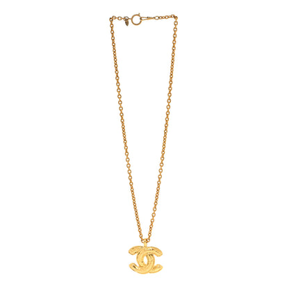 Chanel Metal Quilted CC Long Necklace Gold 3 of 6