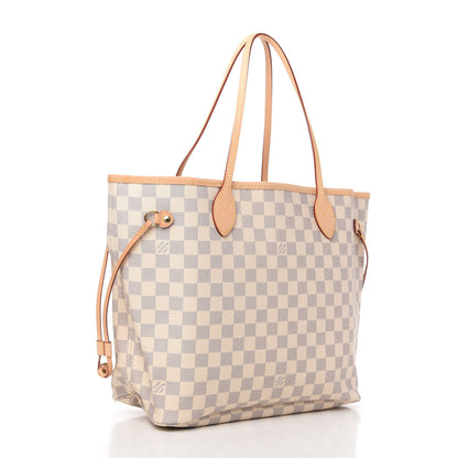 Louis Vuitton Damier Azur Neo Neverfull MM Rose Ballerine 3 of 10