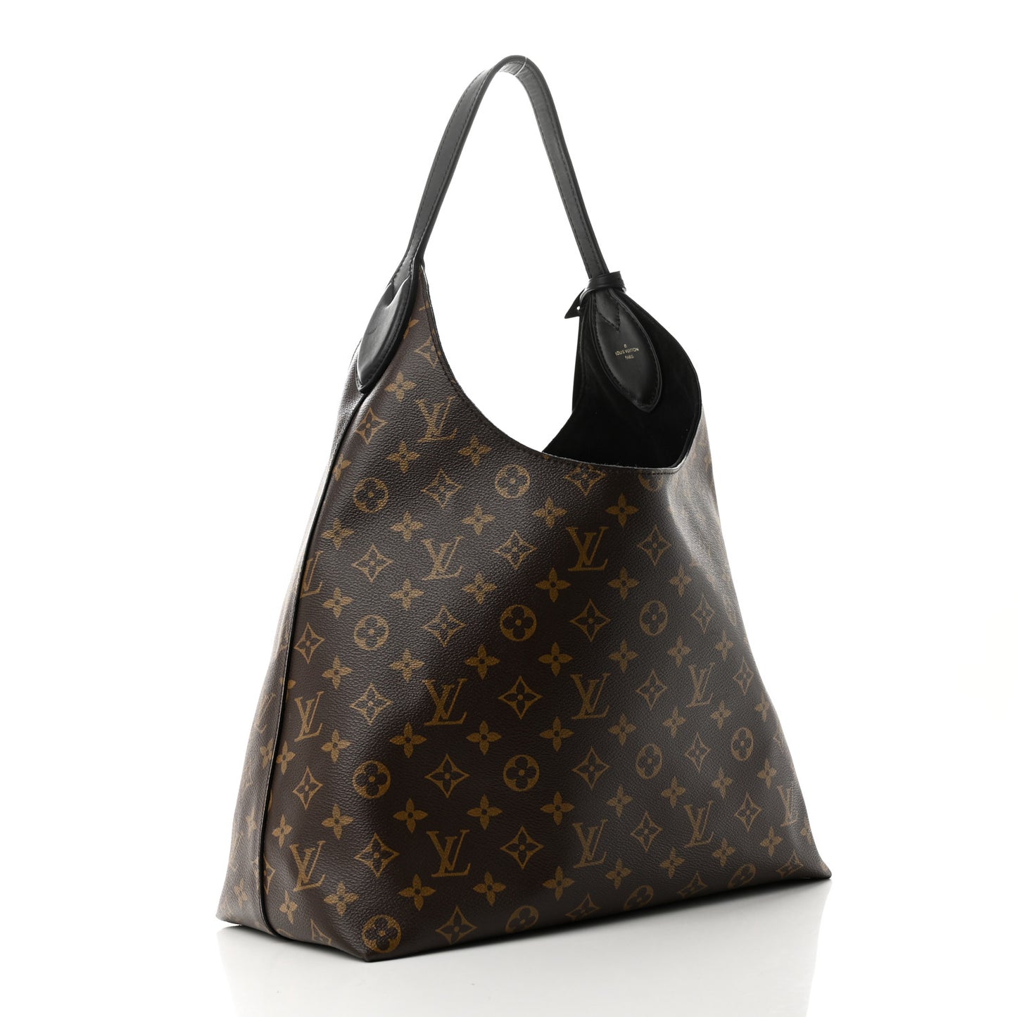 Monogram Flower Hobo Black