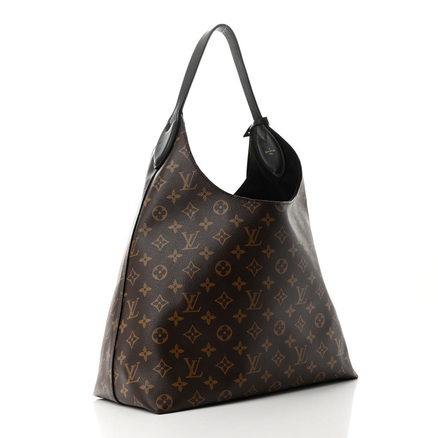 Louis Vuitton Monogram Flower Hobo Black 3 of 9
