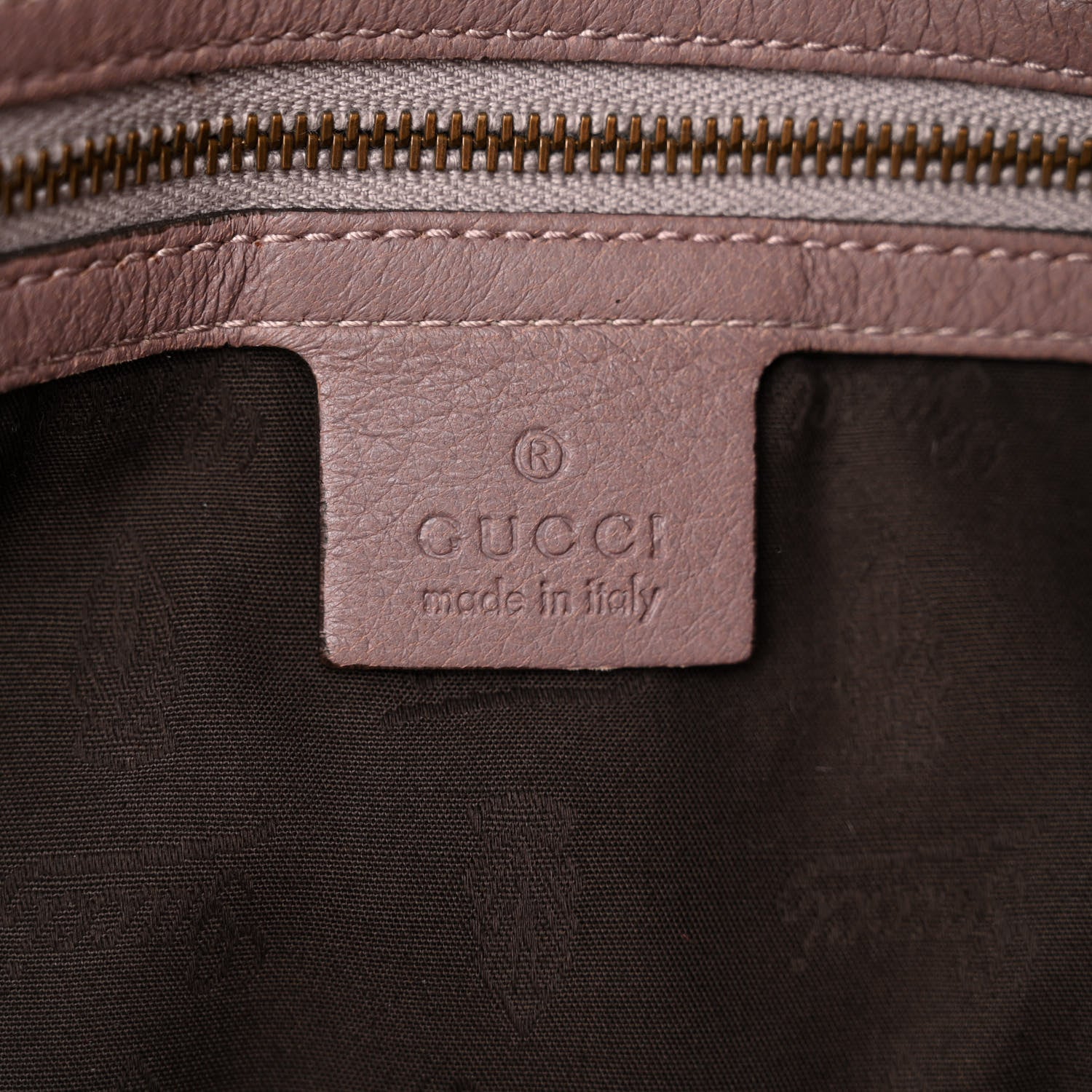 Gucci Pebbled Calfskin Large Jungle Tote Purple 6 of 13