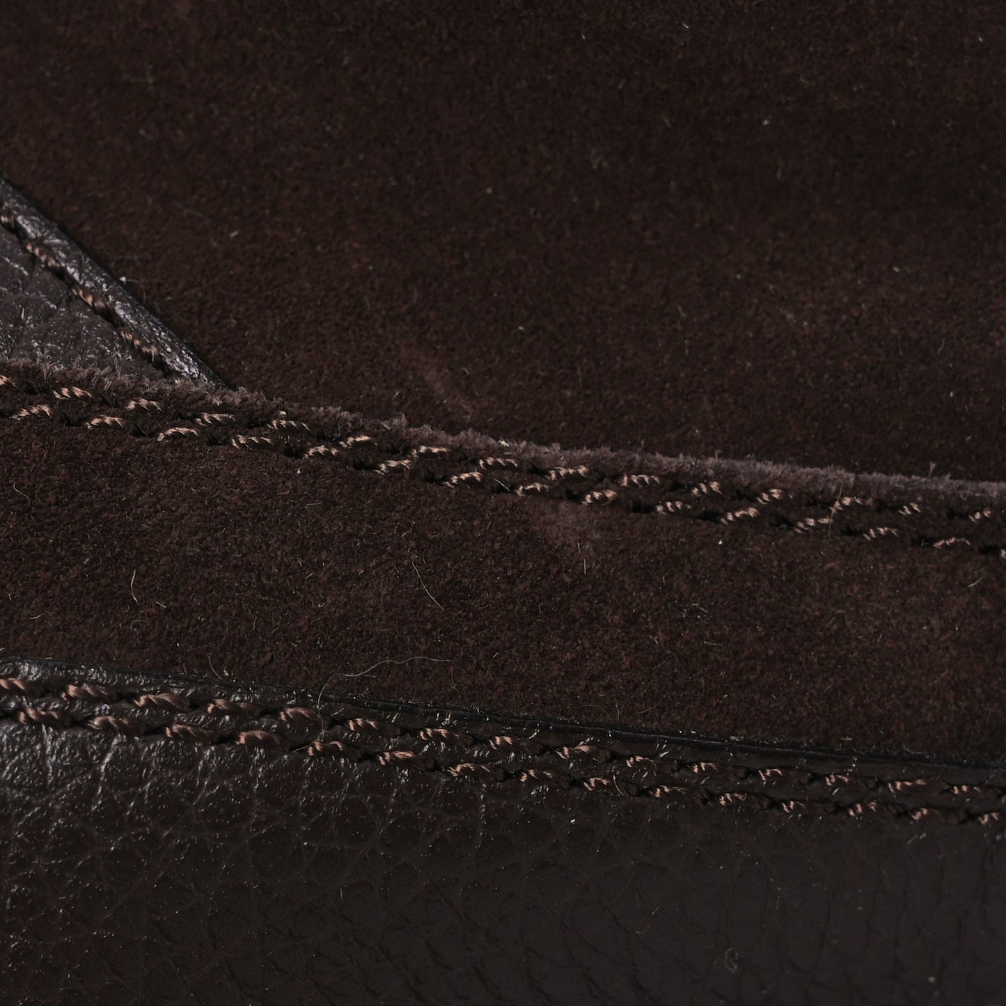 Suede Calfskin Shearling Monogram Laureate Platform Boots 35.5 Brown