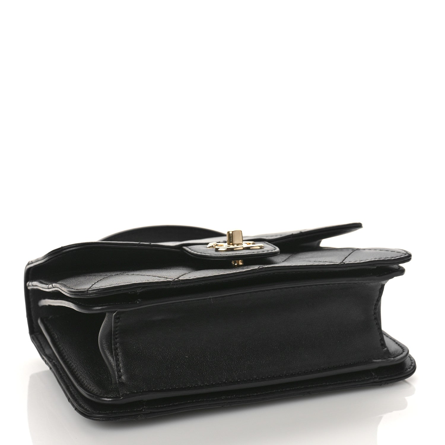 Chanel Calfskin Quilted Small Top Handle Flap Black 4 of 11