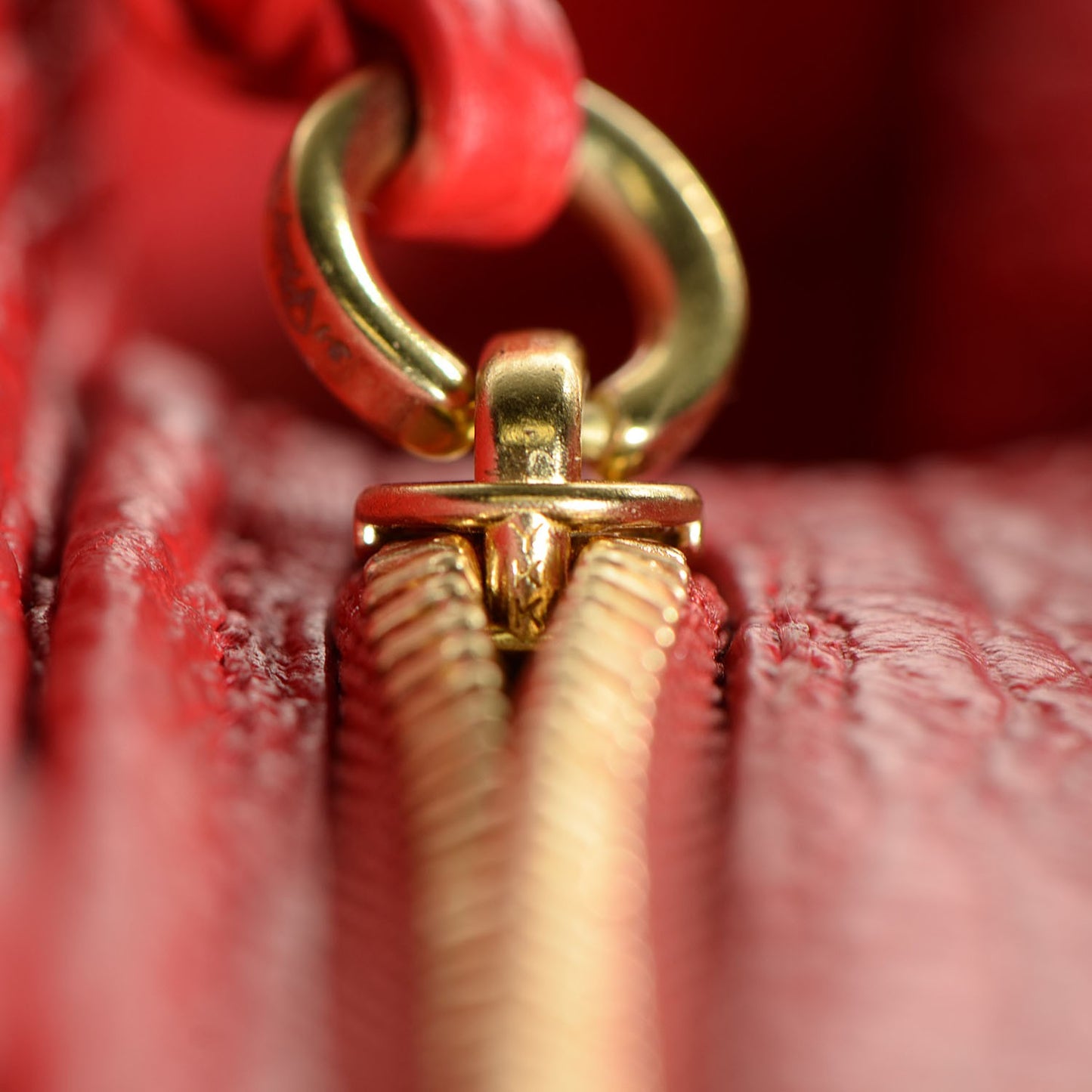 3.1 Textured Calfskin Mini Pashli Satchel Red