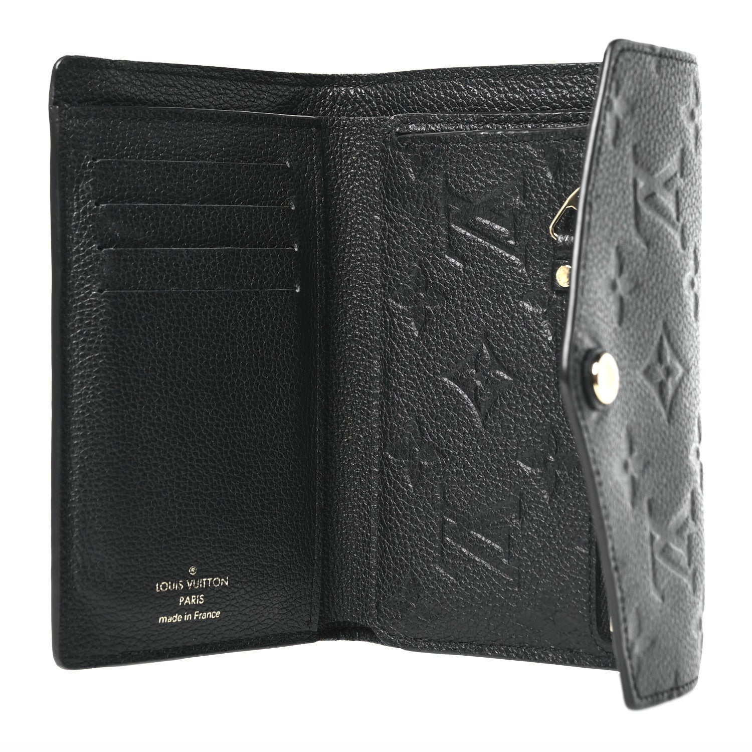 Louis Vuitton Empreinte Compact Curieuse Wallet Black 5 of 8