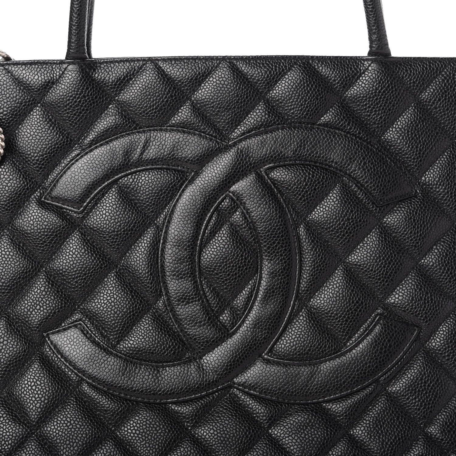 Chanel Caviar Quilted Medallion Tote Black 10 of 10