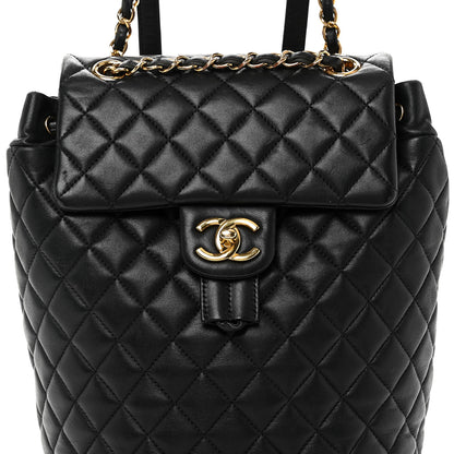 Chanel Lambskin Quilted Small Urban Spirit Backpack Black 8 of 10