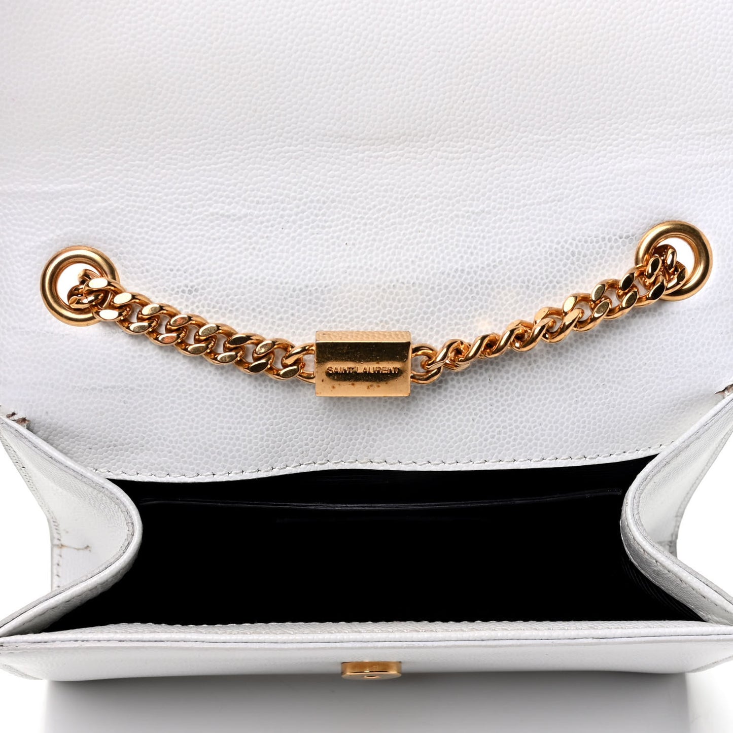 Grain De Poudre Small Monogram Kate Satchel Optical White