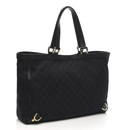 Gucci Monogram Large Abbey Tote Black 3 of 10