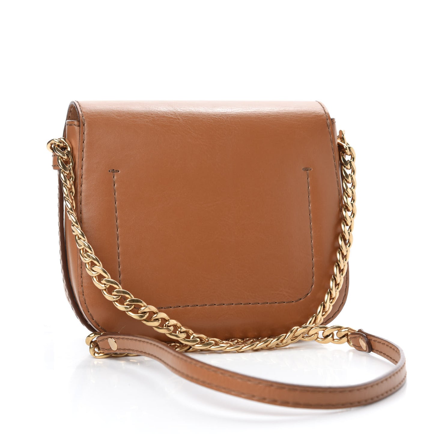 Eco Alter Nappa Popper Shoulder Bag Camel