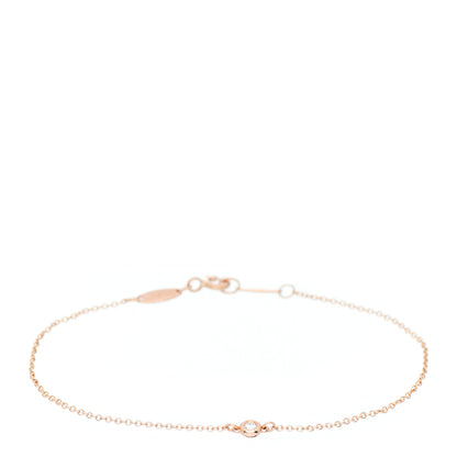 Tiffany 18K Yellow Gold Diamond .03ct Elsa Peretti Diamonds by the Yard Bracelet 1 of 3