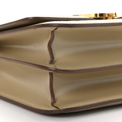 Burberry Calfskin Monogram Embossed Small TB Chain Bag Honey 9 of 12