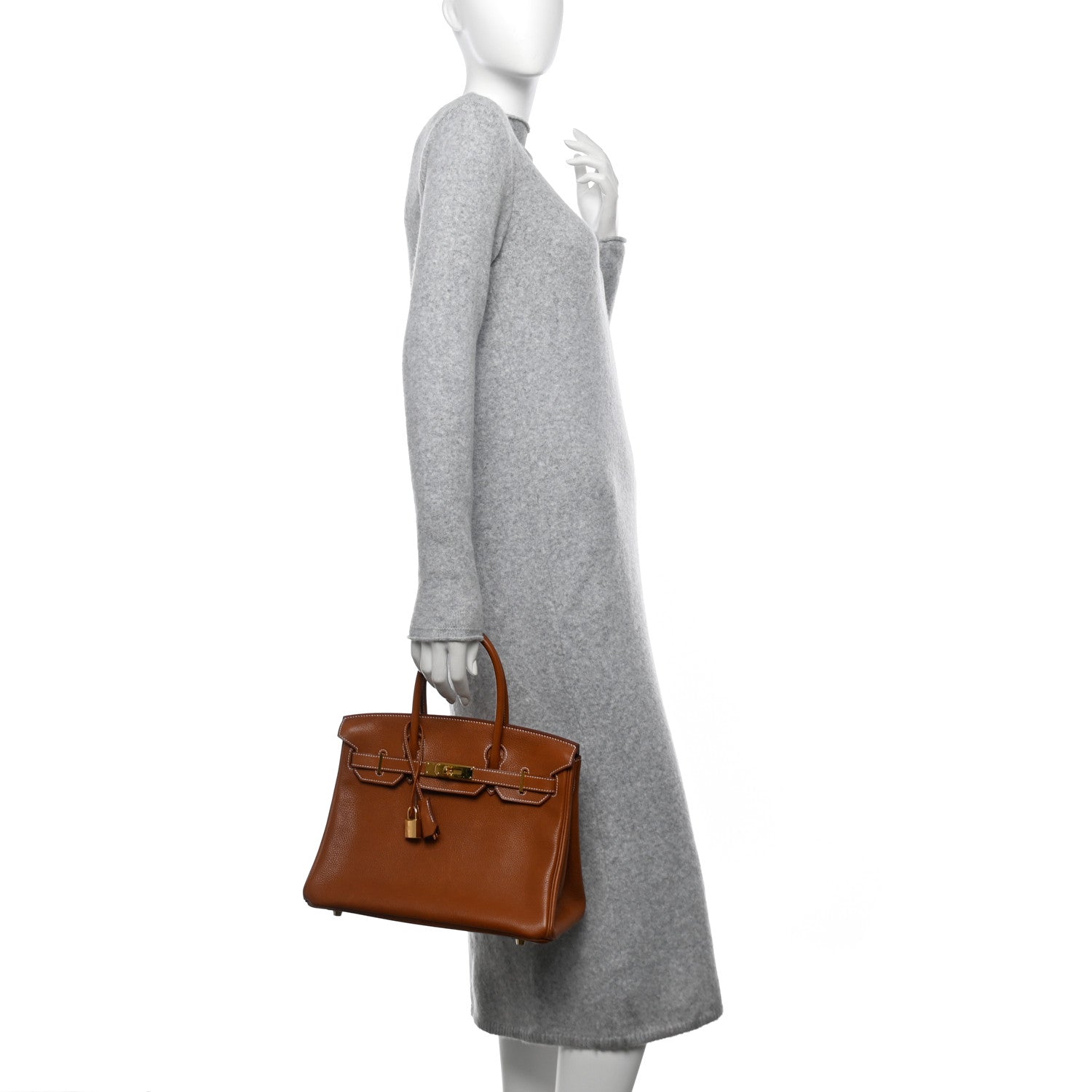 Hermes Natural Barenia Faubourg Birkin 30 Fauve 2 of 11