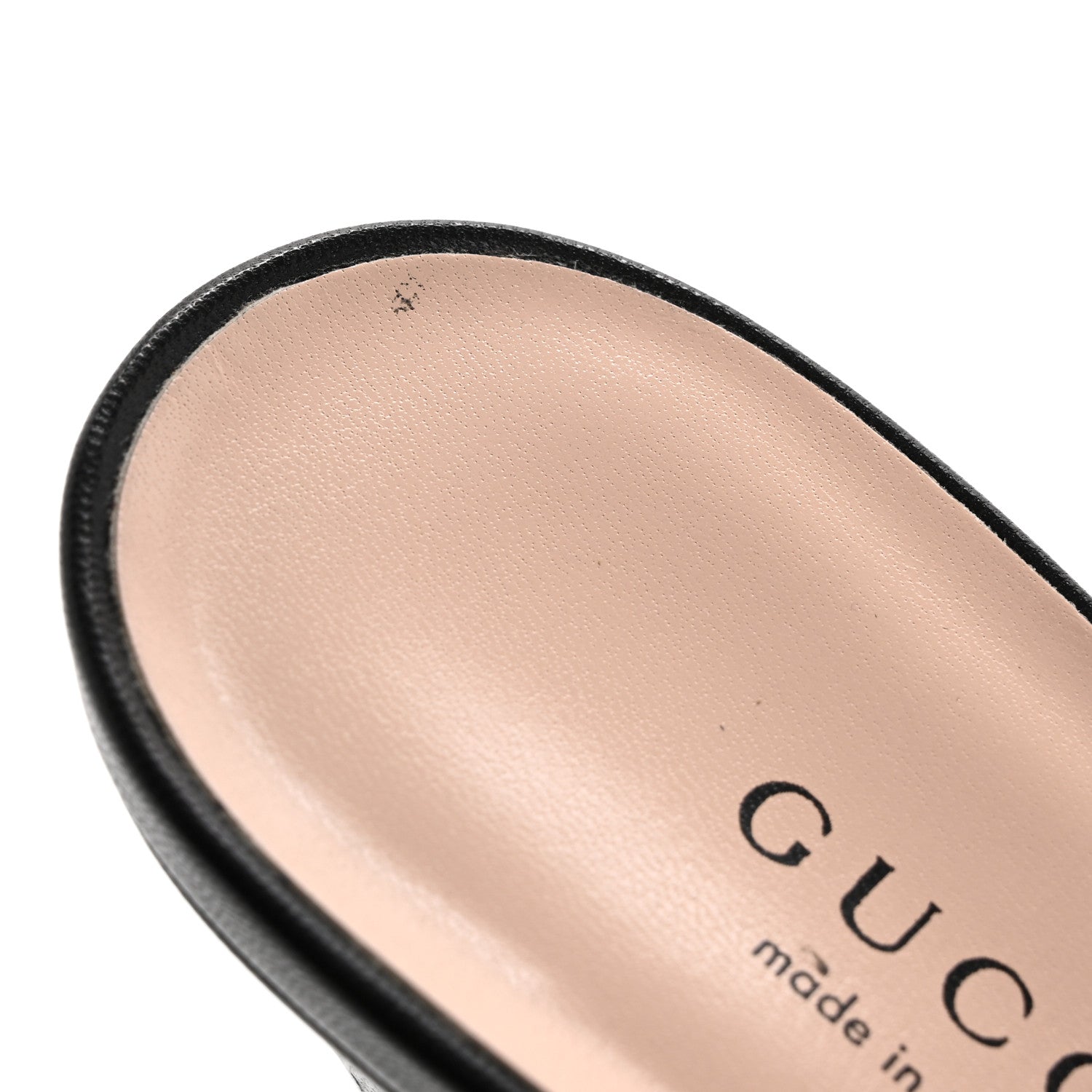 Gucci Calfskin Metallic Leaf Sanndals 36 Black Light Gold 11 of 12