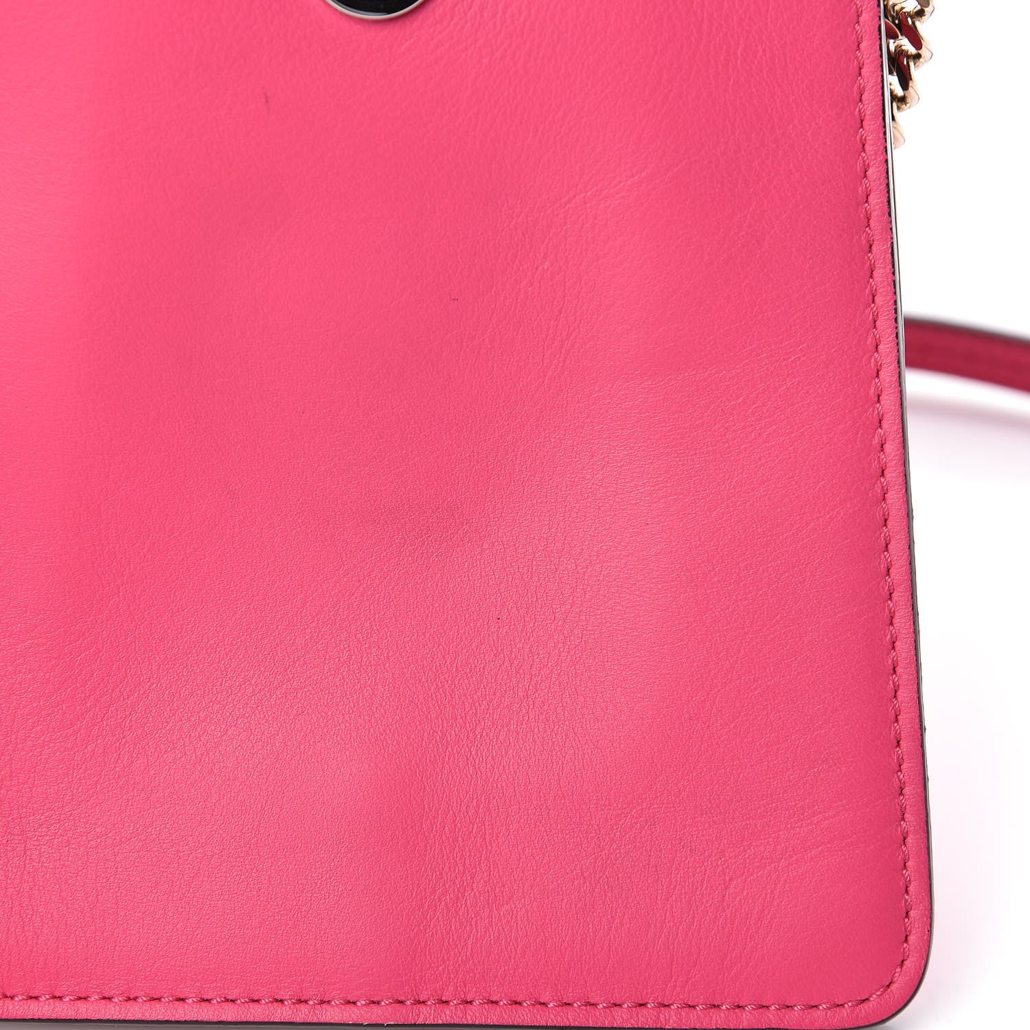 Chloe Suede Calfskin Mini Faye Bracelet Bag Fuchsia Rose 9 of 15