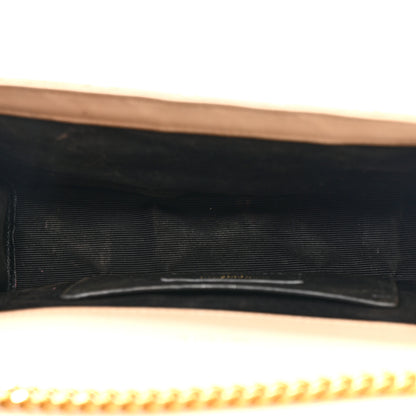Saint Laurent Grain De Poudre Textured Mixed Matelasse Triquilt Small Monogram Satchel Dark Beige 5 of 13