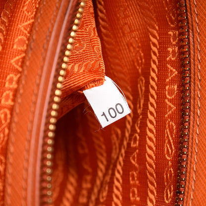 Prada Saffiano Medium Galleria Double Zip Tote Papaya 9 of 23